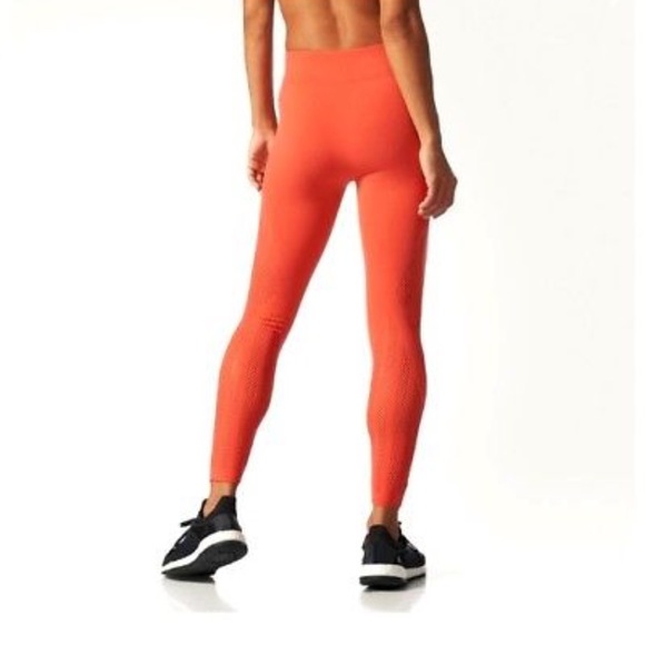 Adidas Warp Knit Leggings Coral - Picture 3 of 8